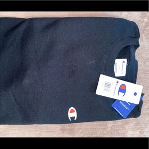 Mens Champion Crewneck Sweatshirt Navy Blue